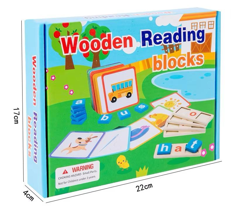 Wooden Reading Blocks