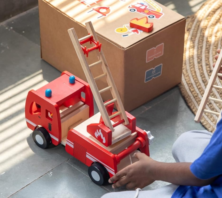 Wooden Fire Truck